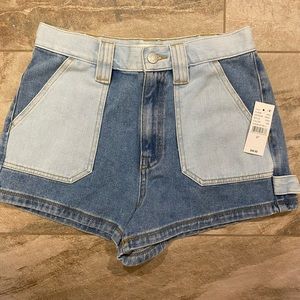 BRAND NEW Pacsun Mom Carpenter two-tone shorts 27